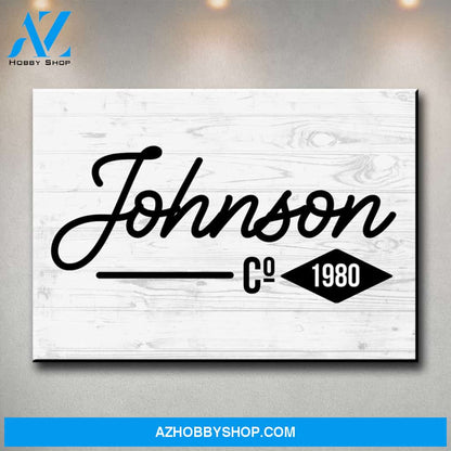 Family Name Co. Premium Canvas