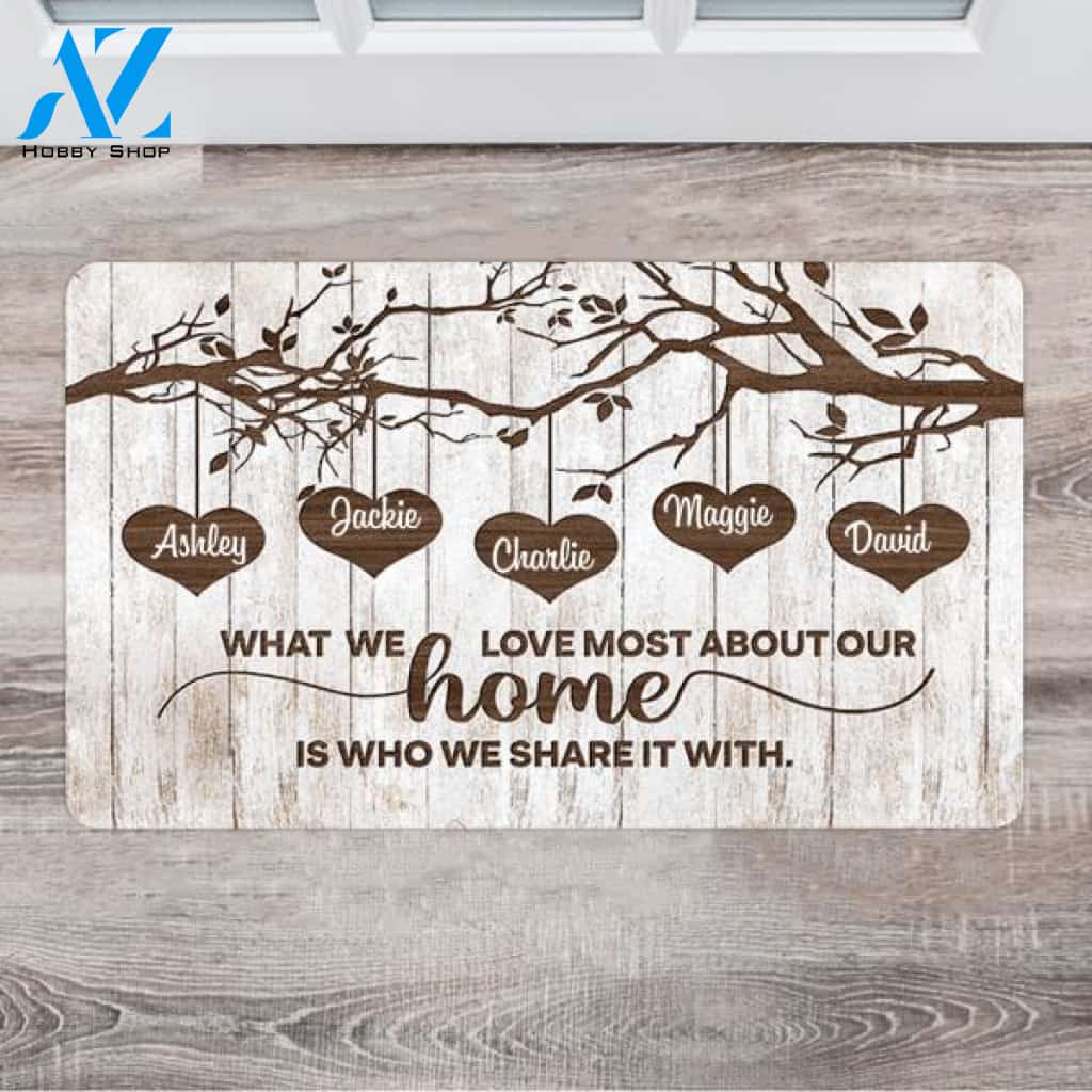Personalized Personalized Family Name Doormat - Best Family Gifts 2021 - Up To 5 People