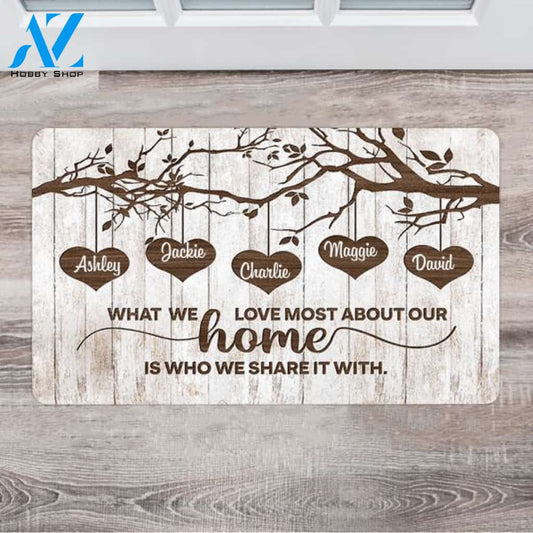 Personalized Personalized Family Name Doormat - Best Family Gifts 2021 - Up To 5 People