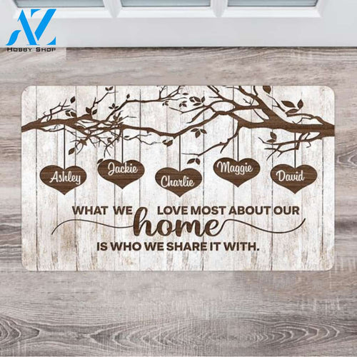 Personalized Personalized Family Name Doormat - Best Family Gifts 2021 - Up To 5 People