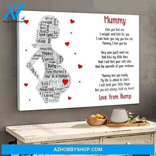 Family Panda Mummy poem poster canvas gifts from bump GST