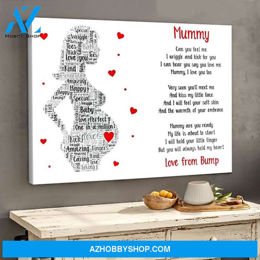 Family Panda Mummy poem poster canvas gifts from bump GST