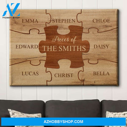Family Pieces - Personalized Custom Name Canvas