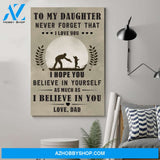 G-family Poster - to my daughter