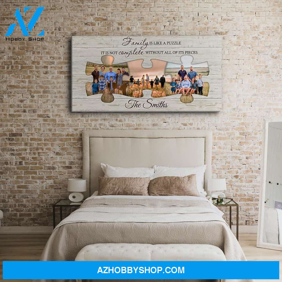 Family Puzzle - Personalized Custom Photo Canvas