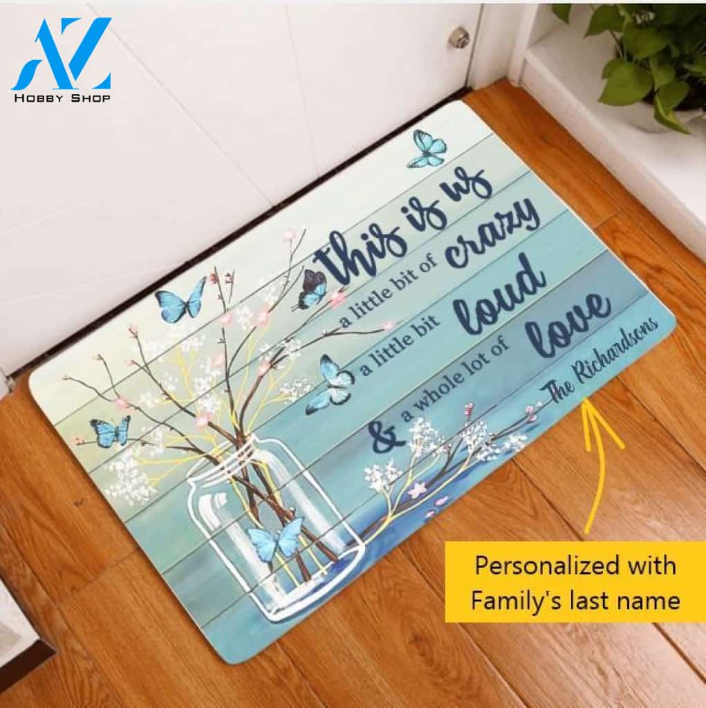 Family This Is Us Personalized Doormat | Welcome Mat | House Warming Gift