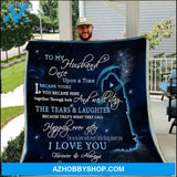 Family To My Husband Once Upon A Time Family Fleece Blanket 