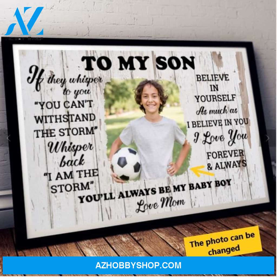 Family To My Son Personalized Poster