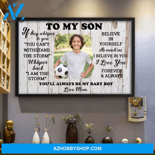 Family To My Son Personalized Poster