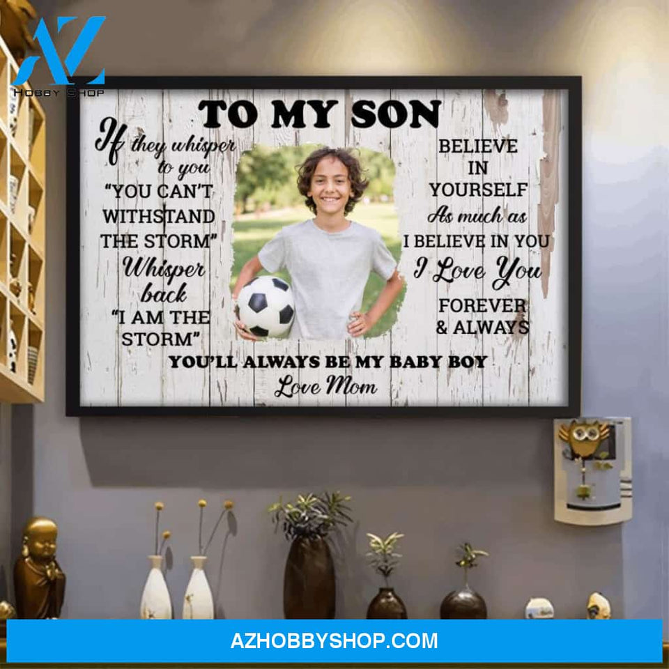 Family To My Son Personalized Poster