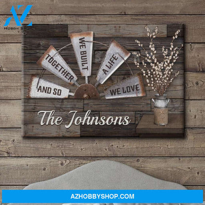 Family Together - Personalized Custom Name Canvas