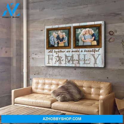Family Together - Personalized Custom Photo Canvas