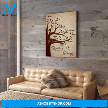 Family Tree 3 - Personalized Custom Name Canvas