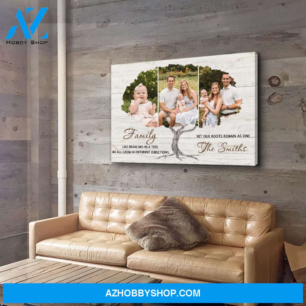 Family Tree 5 - Personalized Custom Photo Canvas
