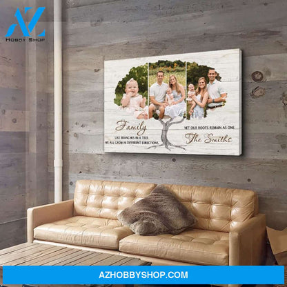 Family Tree 5 - Personalized Custom Photo Canvas