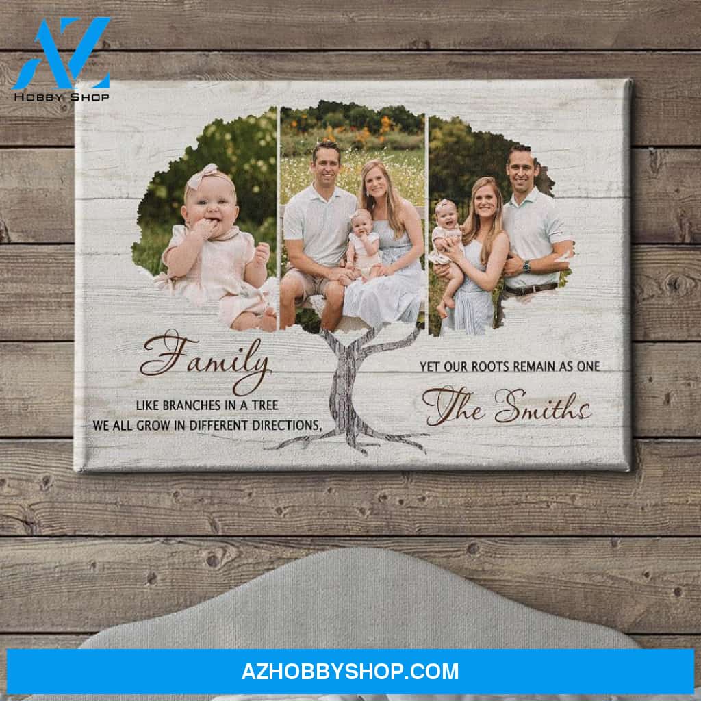 Family Tree 5 - Personalized Custom Photo Canvas
