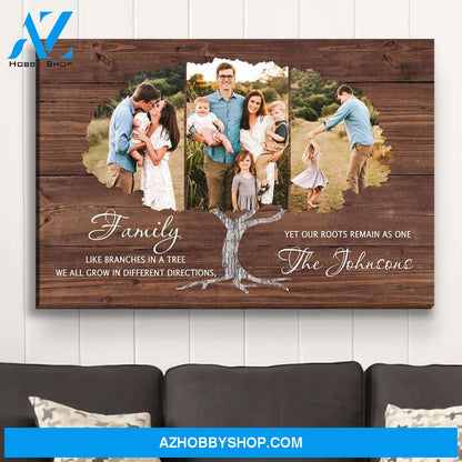 Family Tree 5 - Personalized Custom Photo Canvas