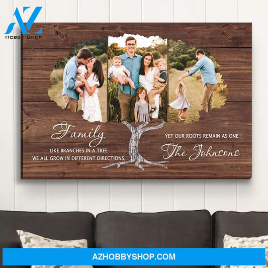 Family Tree 5 - Personalized Custom Photo Canvas