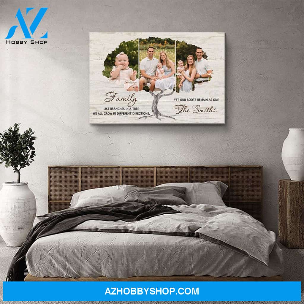 Family Tree 5 - Personalized Custom Photo Canvas