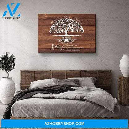 Family Tree 7- Personalized Custom Name Canvas