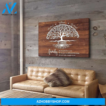 Family Tree 7- Personalized Custom Name Canvas