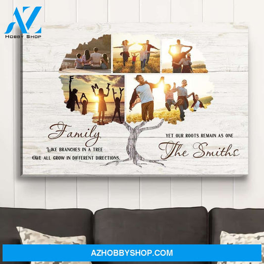 Family Tree - Personalized Photo Custom Canvas