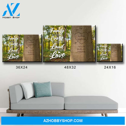 Family Tree Saying 2 Multi-Names Premium Canvas