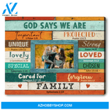Family Wall Decor Christian Wall Art God Say We Are Canvas Print