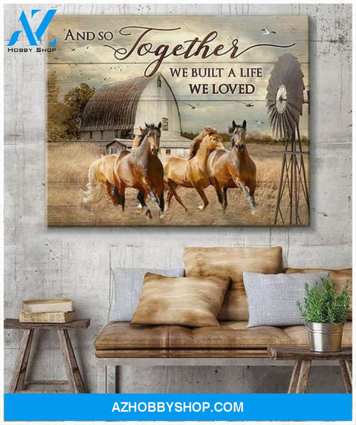 Family We Built A Life We loved Canvas And Poster, Wall Decor Visual Art