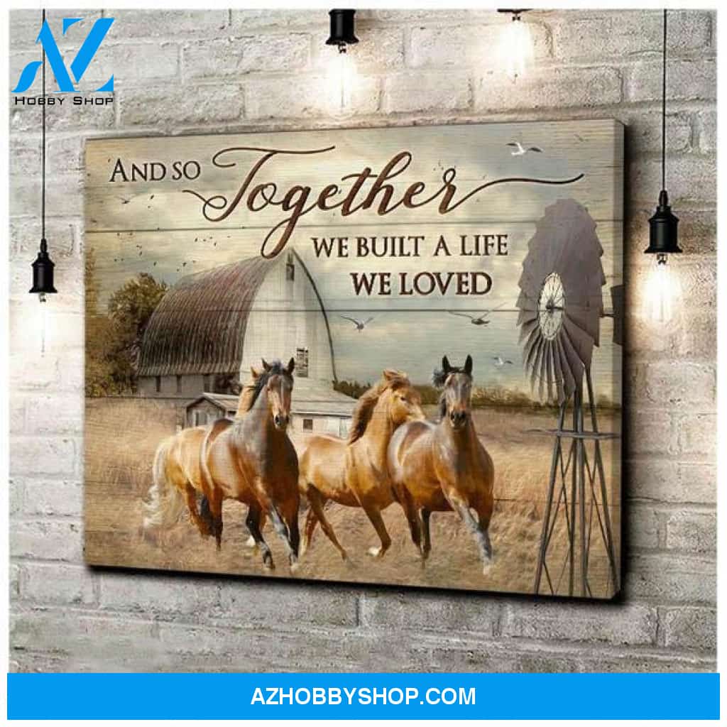 Family We Built A Life We loved Canvas And Poster, Wall Decor Visual Art