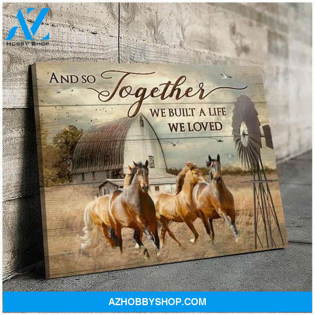 Family We Built A Life We loved Canvas And Poster, Wall Decor Visual Art