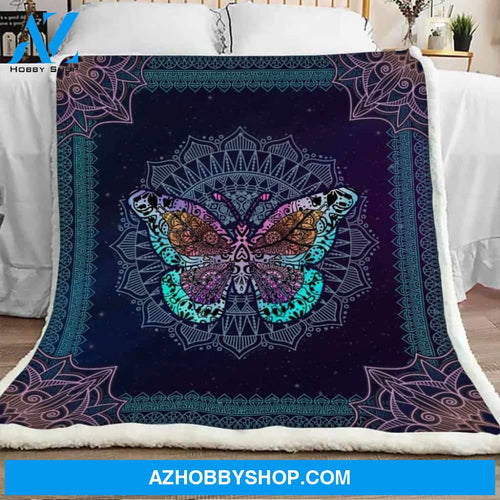 Fantastic Butterflies Mandala Blanket Gift For Butterfly Lovers Birthday Gift Home Decor Bedding Couch Sofa Soft and Comfy Cozy