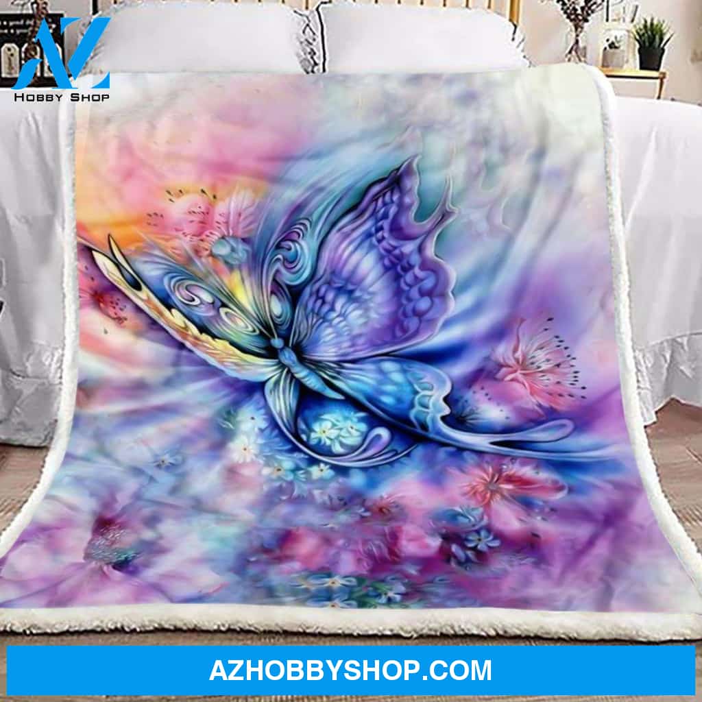 Fantasy Butterfly Fleece Blanket
