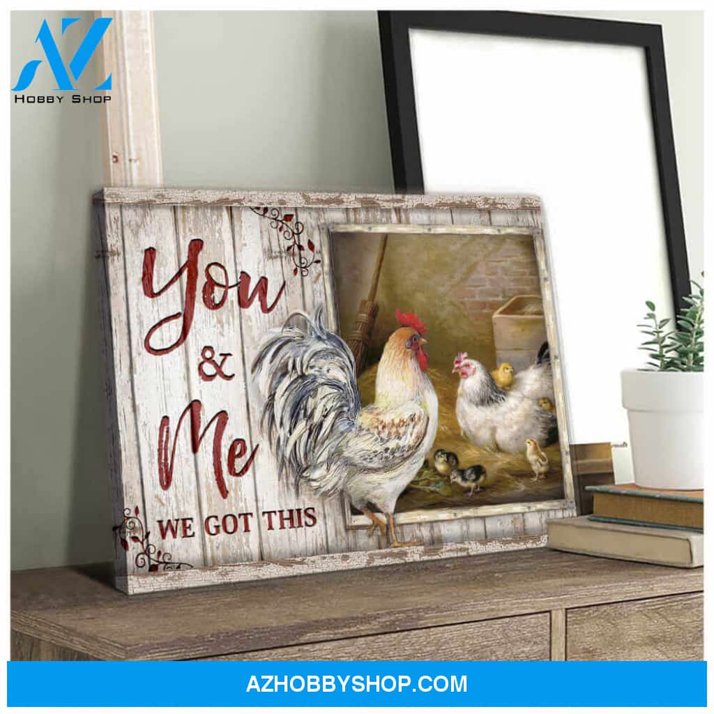 Farm and Chicken Canvas You and Me Wall Art Decor