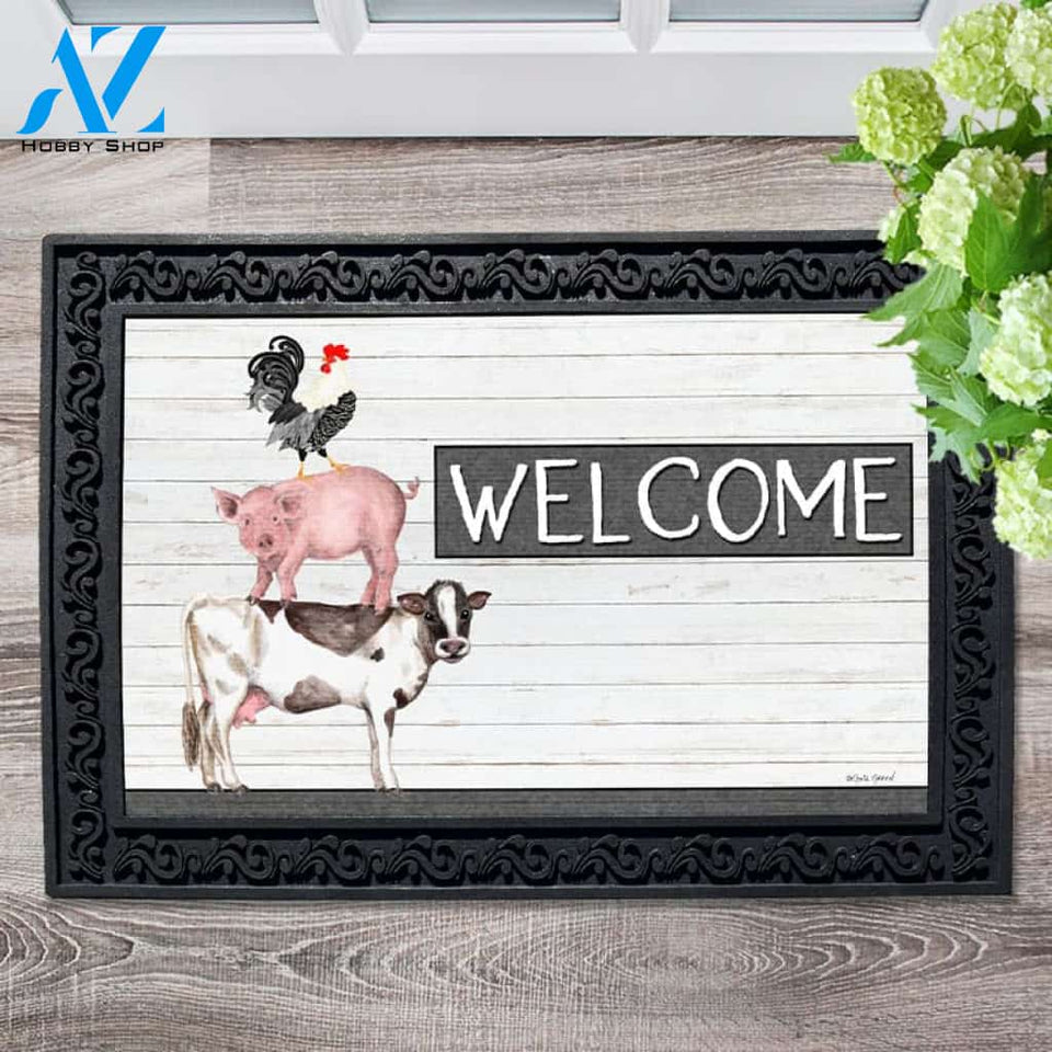 Farm Animal Ladder Doormat - 18" x 30"