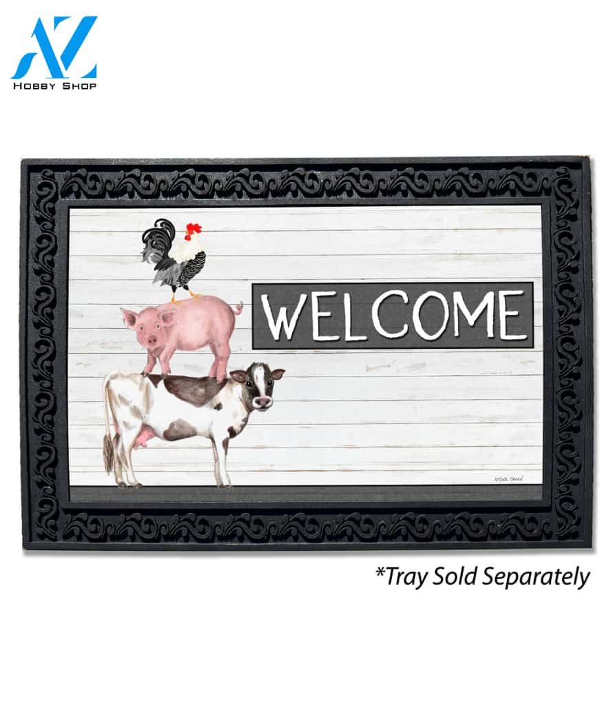 Farm Animal Ladder Doormat - 18" x 30"