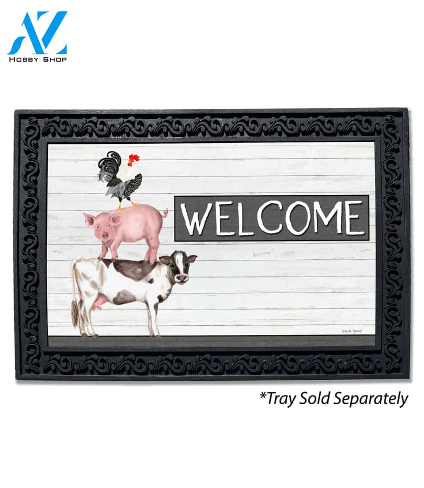 Farm Animal Ladder Doormat - 18" x 30"