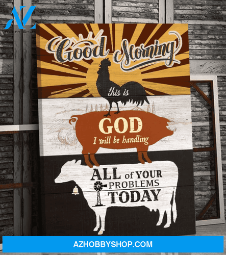 Farm Animal Premium Canvas Wall Art, Wall Decor Visual Art