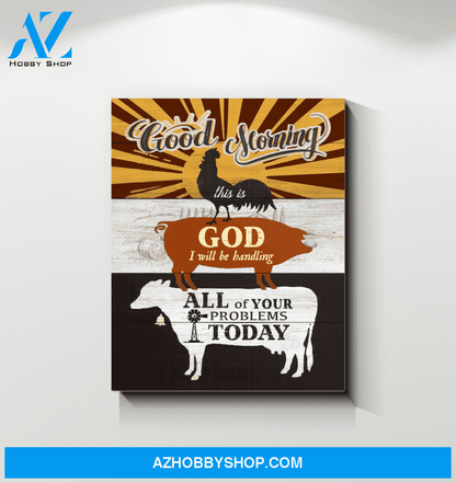 Farm Animal Premium Canvas Wall Art, Wall Decor Visual Art