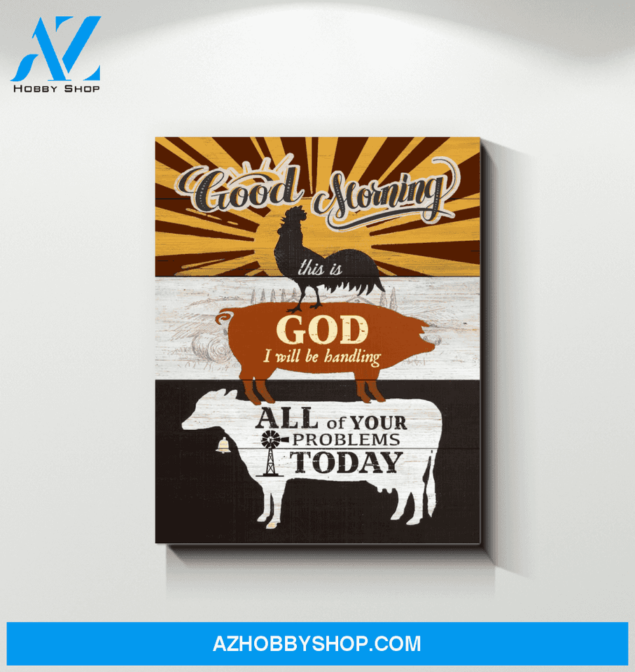 Farm Animal Premium Canvas Wall Art, Wall Decor Visual Art