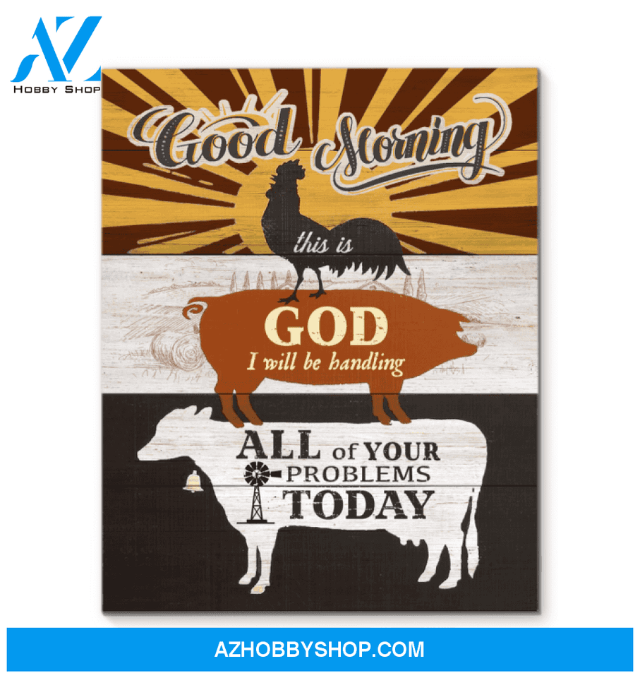 Farm Animal Premium Canvas Wall Art, Wall Decor Visual Art