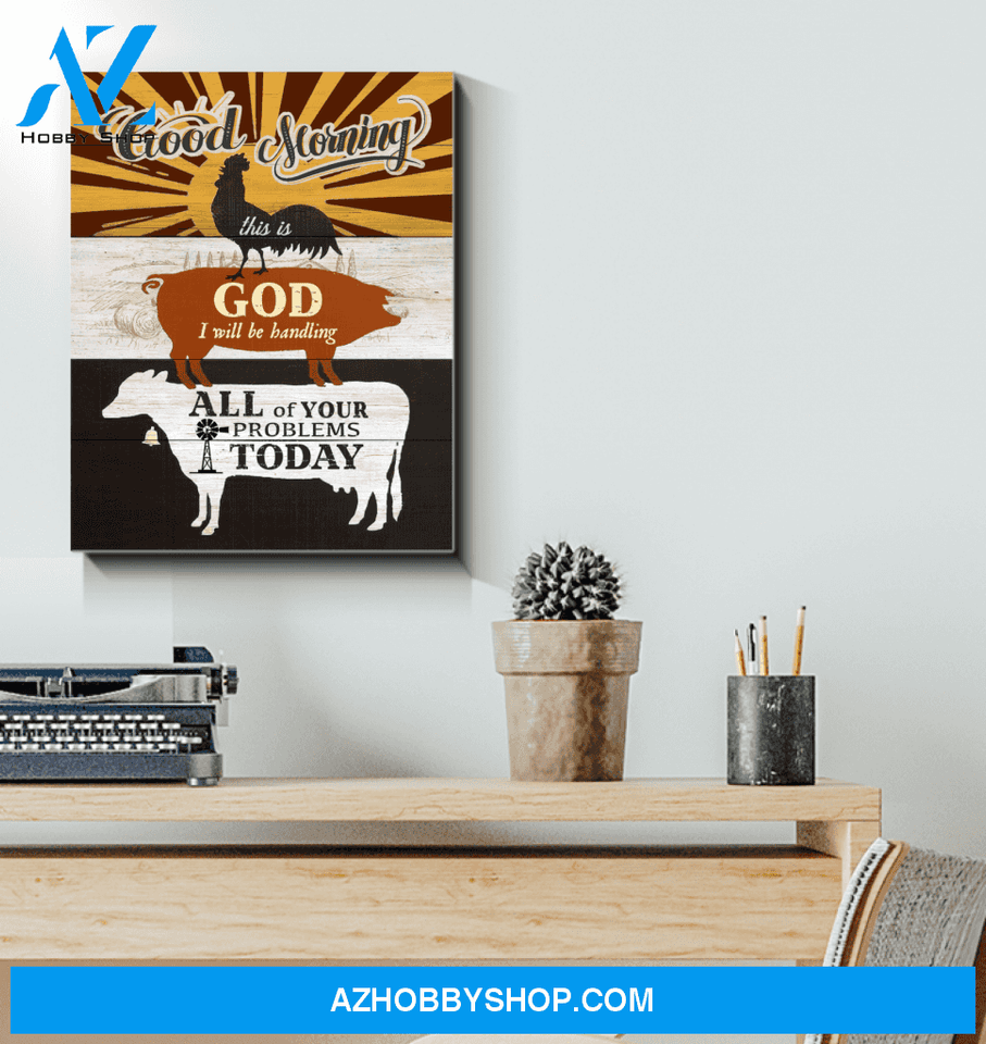 Farm Animal Premium Canvas Wall Art, Wall Decor Visual Art