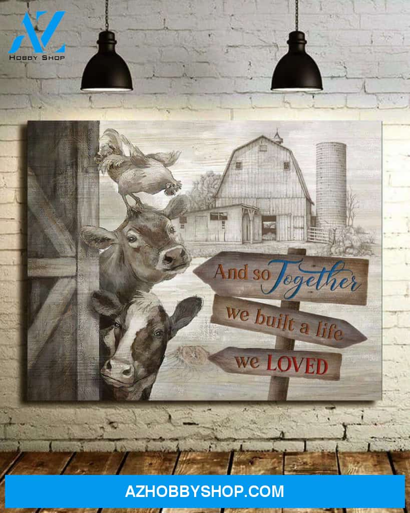 Farm Animals Wall Art Decor, For Cow Lovers Cavnas