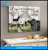 farm Canvas Gate open Wall Art Decor
