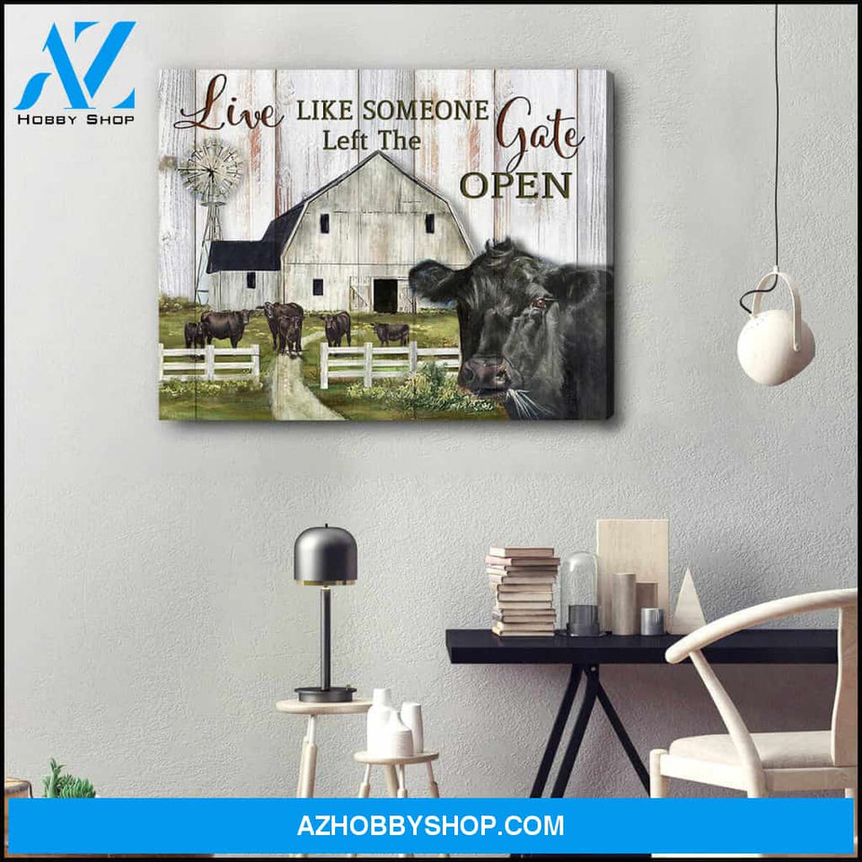 farm Canvas Gate open Wall Art Decor
