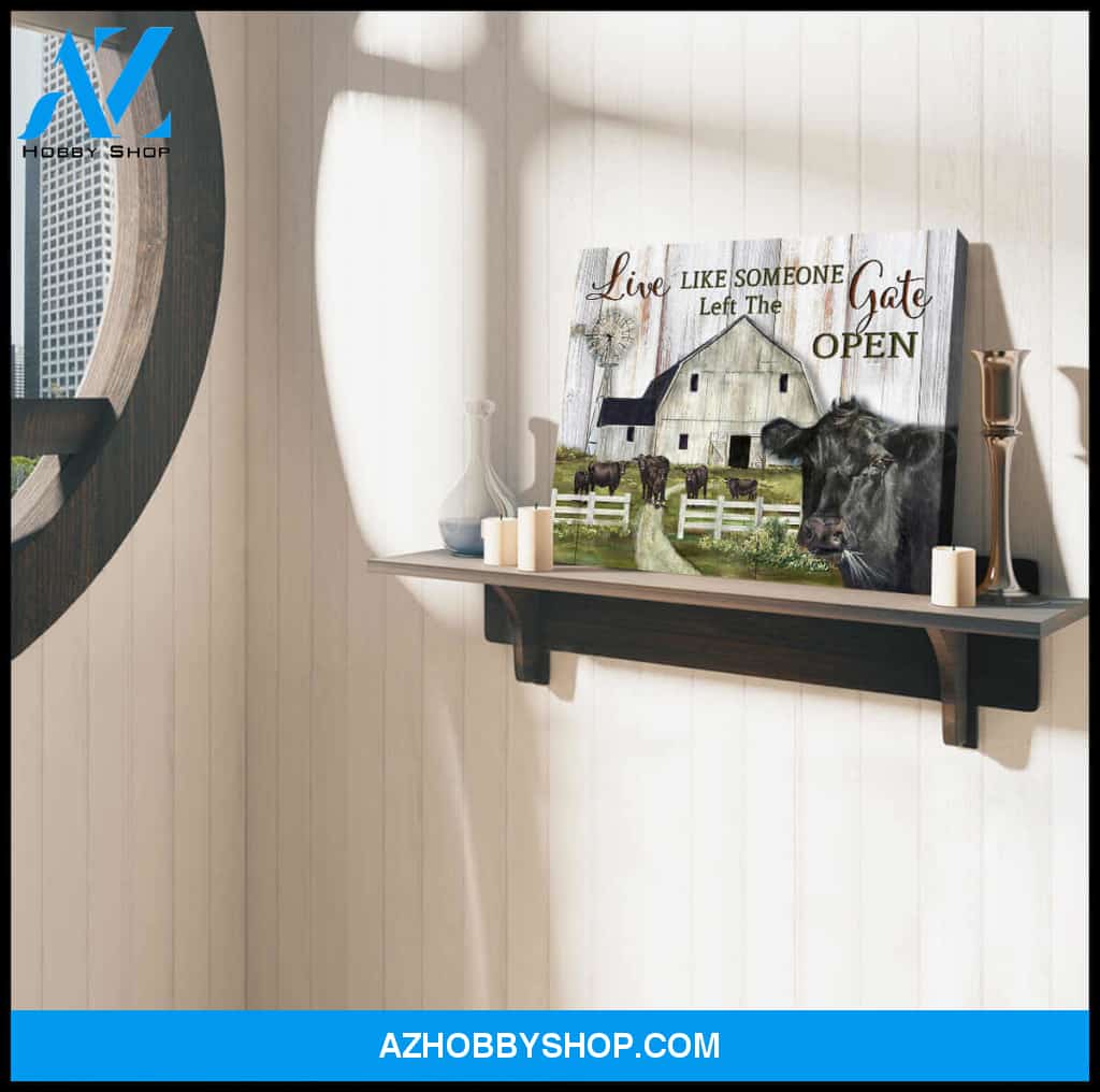 farm Canvas Gate open Wall Art Decor