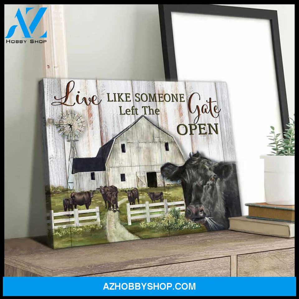 farm Canvas Gate open Wall Art Decor