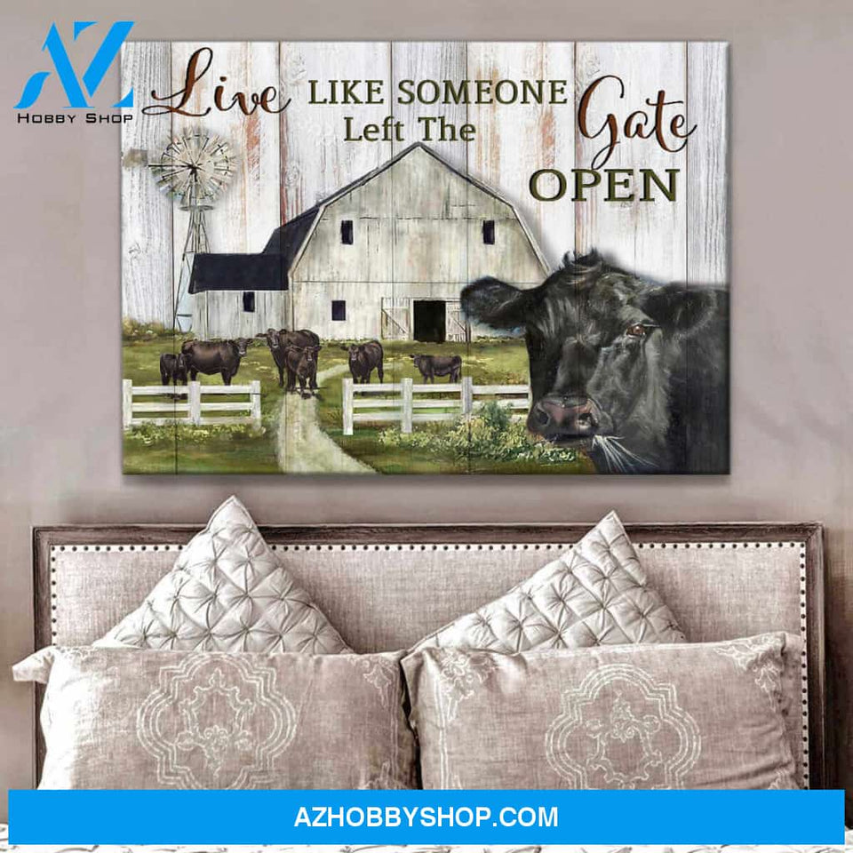 farm Canvas Gate open Wall Art Decor