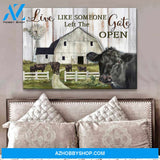 farm Canvas Gate open Wall Art Decor