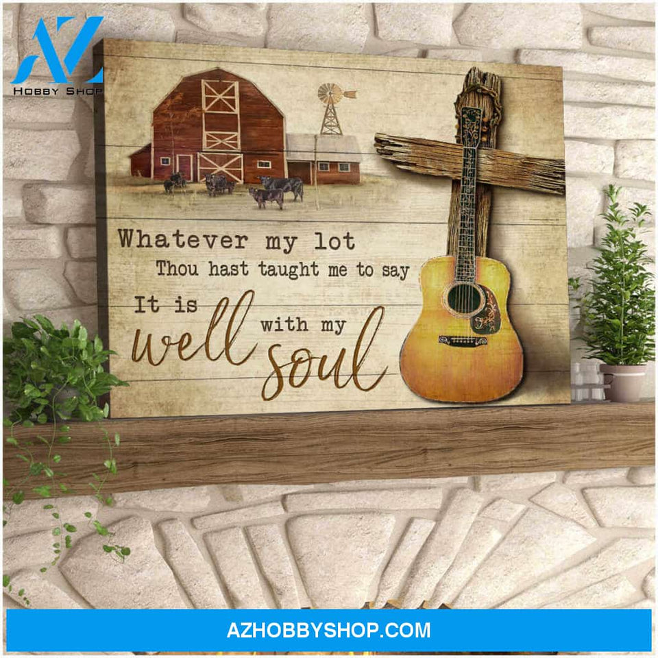 Farm Canvas It Is Well With My Soul Wall Art Decor